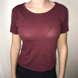 Brandy Melville maroon top